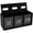 Black, variant on Wooden Give Save Spend Money Saving Box, Countertop Piggy Bank For Daily Cash, Wall-Mount Bank