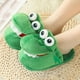 thumbnail image 1 of Mujeres lindas zapatillas de animales zapatos de casa de dibujos animados zapatos suaves resbalón en otoño antideslizante PP verde p 36-37 Macarena Pantuflas calientes, 1 of 7