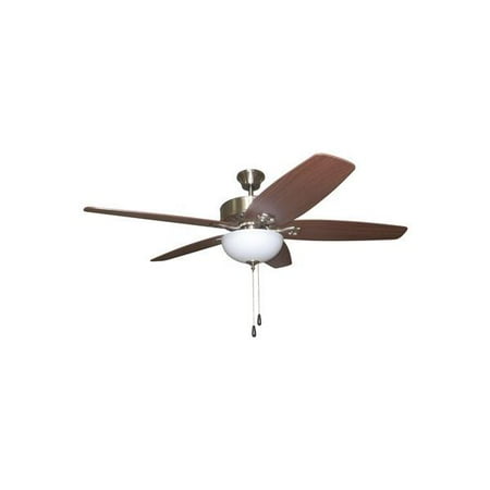 Bala 52 In Brushed Nickel Dual Mount Ceiling Fan With Bowl Light Kit 2477945