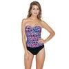 Profile by Gottex Women's One Piece Bandeau (D Cup) Swimsuit Multi 6D