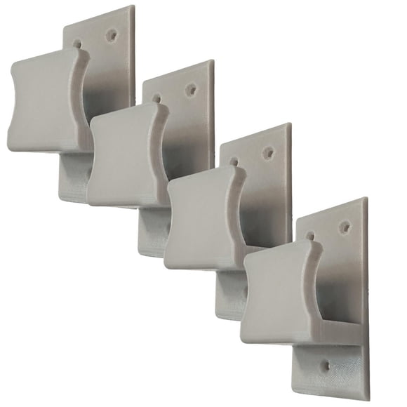 Ganchos De Pared para Departamentos GanLuxyGray 4 Pzs Grande 5x10cm Gris.
