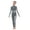 Grey, variant on TTAO Kids Girls Full Body Dance Unitards Ballet Gymnastics Clothes Mesh Splice Figure Skating Jumpsuit Green 6