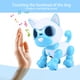 thumbnail image 5 of Perro Robot, juguete para mascotas, niños inteligentes, sonido interactivo para caminar, cachorro, registro LED, regalo educativo (azul), 5 of 10