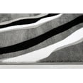 thumbnail image 4 of Ladole Rugs Calvin Grey Black Abstract Polypropylene Area Rug, 4 of 6