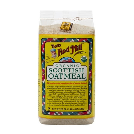 Bob's Red Mill Organic Scottish Oatmeal, 20 Ounce Bags (Pack of 4)