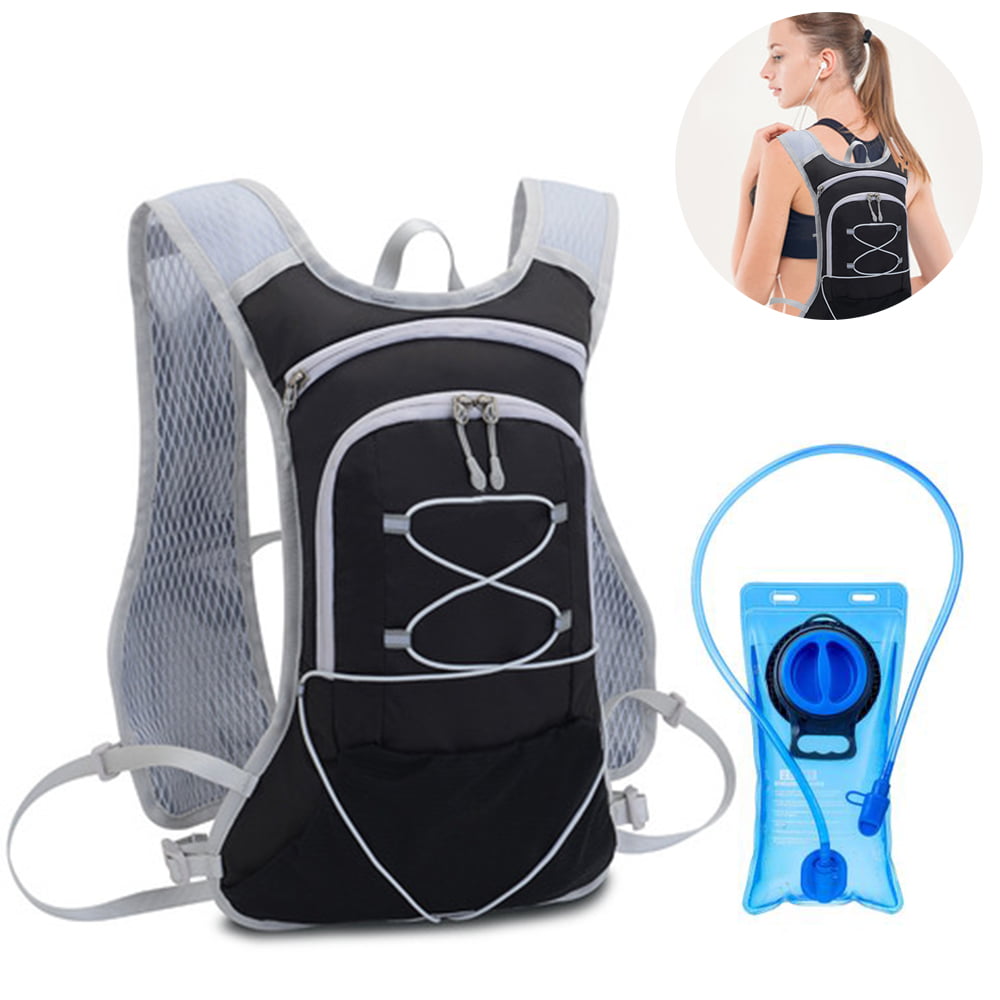 GIM Upgrade Hydration Backpack BPA Free Leakproof with 2L Hydration Bladder Bag 