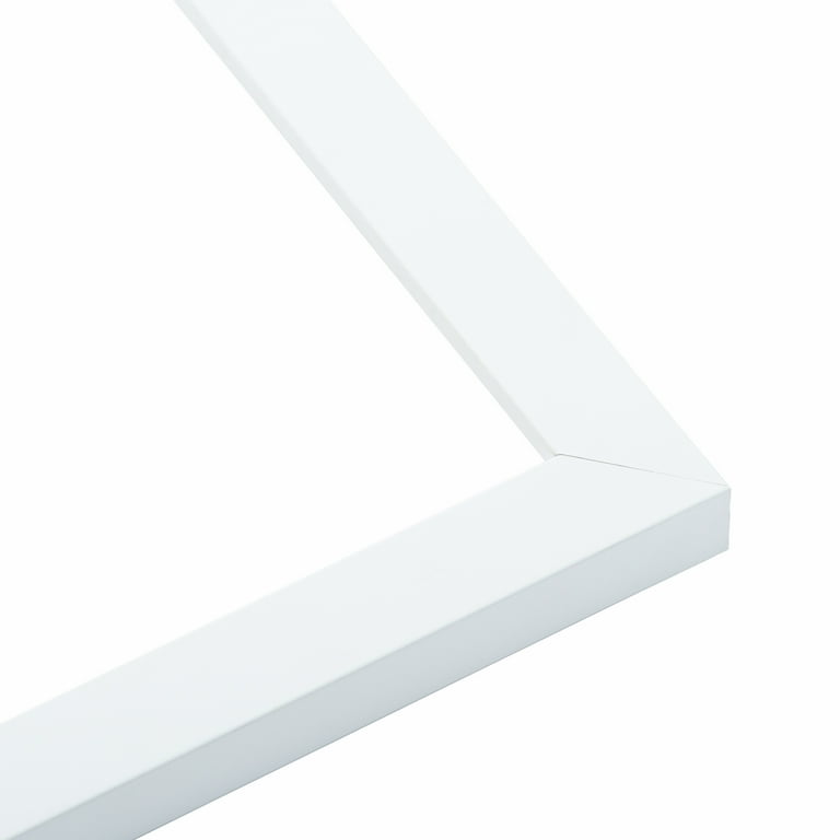 31x43 White Picture Frame with 27.5x39.5 Black Mat Opening for