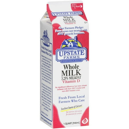 Upstate Farms Whole Milk, 32 oz - Walmart.com