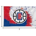 thumbnail image 4 of Los Angeles LA Basketball Clipper's Bold Tie Dye Design 3x5 Indoor/Outdoor Banner Flag, 4 of 6