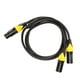 thumbnail image 5 of Cable Divisor XLR, Cable XLR Hembra A Doble XLR Macho De 3,3 Pies Silencioso Para Amplificador Para Micrófono, 5 of 7
