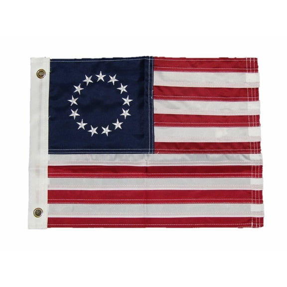 12x18 Embroidered Sewn Betsy Ross 220D Nylon Flag 12"x18" Heavy Duty