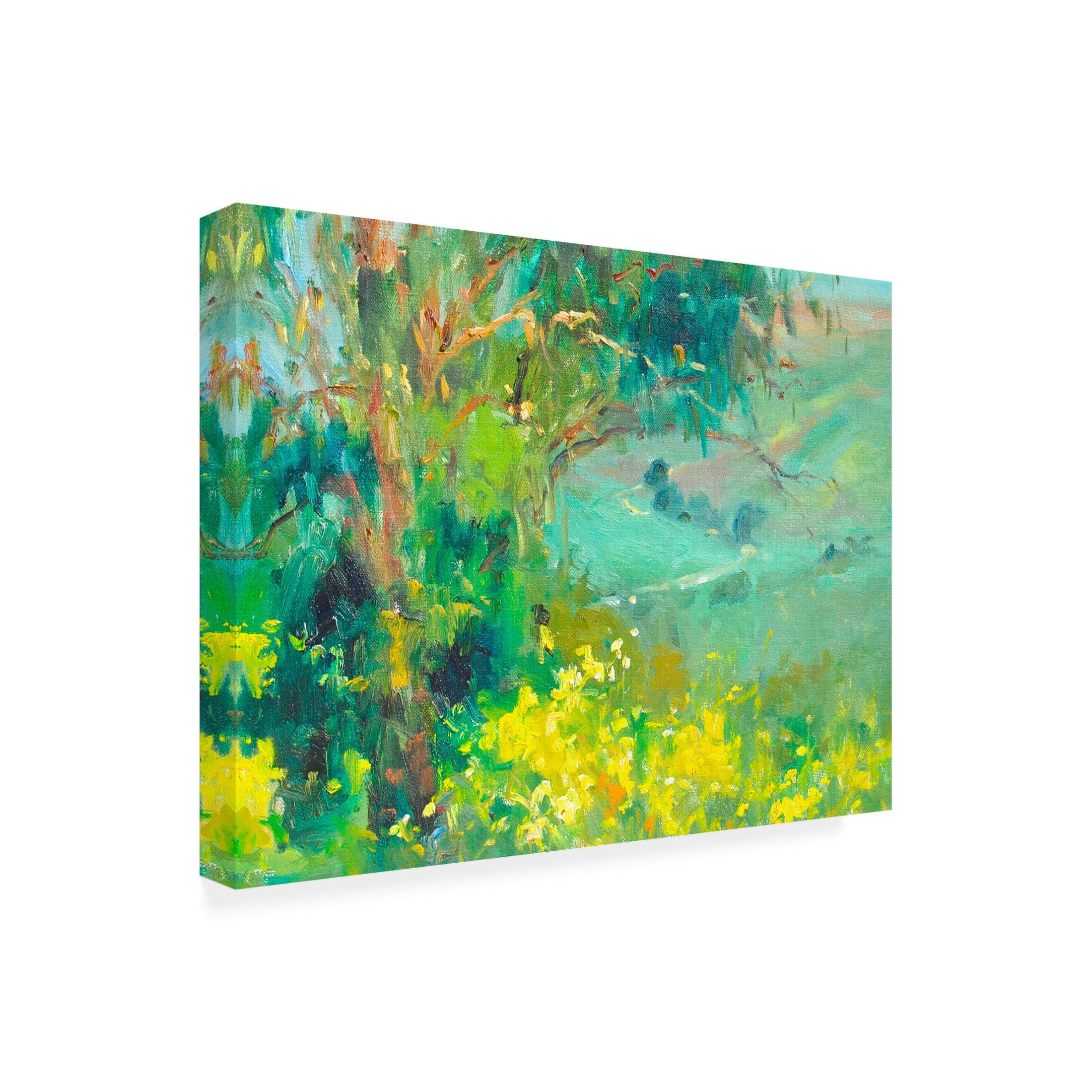 Canvas Wall Art - Allayn Stevens 'The Valley' Wall Art for Living Room, Bedroom, or Office Décor by Trademark Fine Art - 19 x 14 Inches