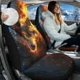 thumbnail image 2 of Uorisanigo Car Seat Covers for Front Seat Cushion, Flurry Flame Wolf Seats Covers 2 Pack, All Weather Car Seats Cover Comfort & Protection for Truck,SUV,Sedan,Van, 2 of 7