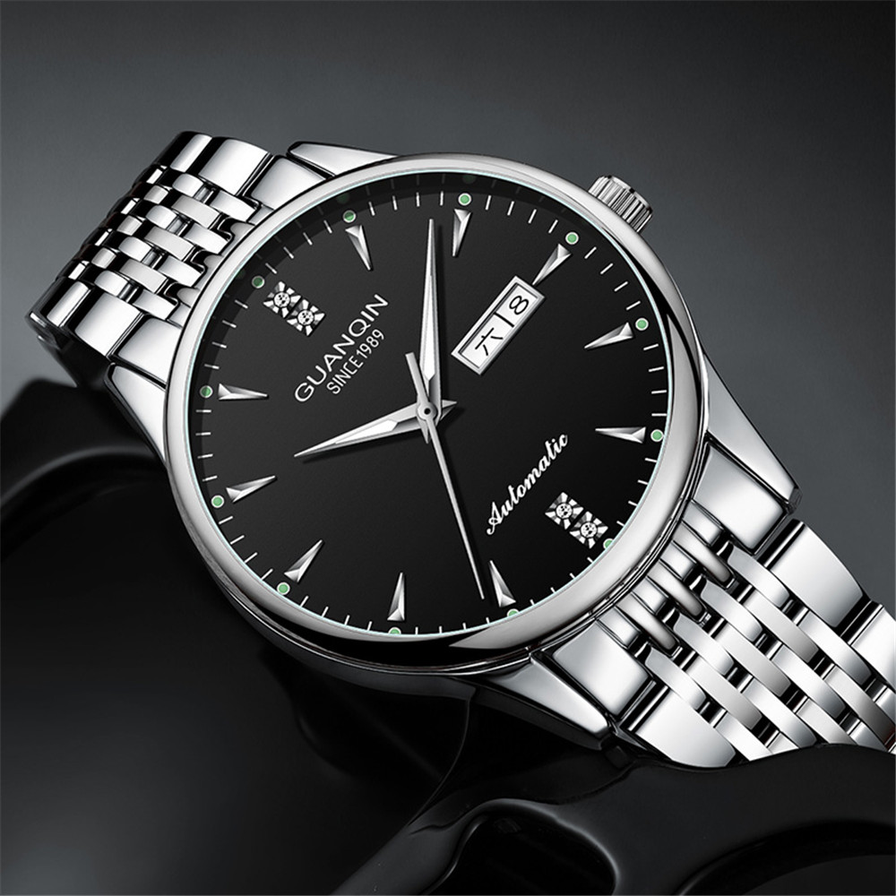 GUANQIN Men Automatic Mechanical Stainless Steel Business
