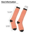 thumbnail image 5 of Balery Orange Gingham Fun Novelty Socks Men'S Women'S Crew Socks Funny Crazy Novelty Socks Quirky And Cool Socks, 5 of 9