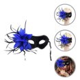 thumbnail image 1 of GOOHOCHY 1Pack Masquerade Mask For Kids Blue 1Pack Fashion Accessory, 1 of 7