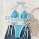 thumbnail image 1 of Traje de baño para mujer, moda, cómodo, bikini, traje de baño liso para mujer, conjuntos de bikini, trajes de baño para mujer, conjuntos de bikini para mujer, trajes de baño bikini para mujer, 1 of 7