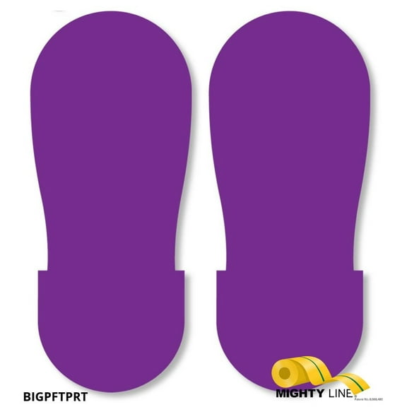 Mighty Line PURPLE BIG Footprint - Pack of 50