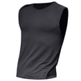thumbnail image 3 of Hessimy Mens Graphic Tees Breathable Sleeveless T Shirt Tops Slim Fashion Summer Round Neck Short Sleeve Polo Shirts for Men(GY2,L), 3 of 5