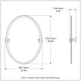 thumbnail image 3 of Frameless Oval Tilt Mirror with Beveled Edge (Build to Order), 3 of 6