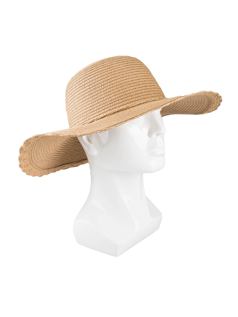 Jessica Simpson Tan Woven Hat s-l400.jpg main image 4