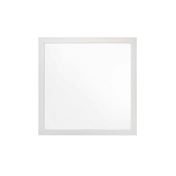 40"x40" Square Mirror, White Finish