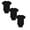A-Black 3PCS, variant on 3 Pack Baby Girls Boys Bodysuit Baby Short Sleeve Sleeper Organic Cotton Pajamas Romper Jumpsuit Baby Boy's Clothing 0-3 Months