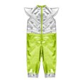 thumbnail image 3 of vastwit 2-Pieces Baby Alien Outfit Toddler Boys Girls Metallic Jumpsuit with Antenna Headband Fluorescent Green 6-12M, 3 of 7