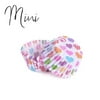 Rainbow Hearts Print MINI Cupcake Wrappers & Liners | 50 PC Set