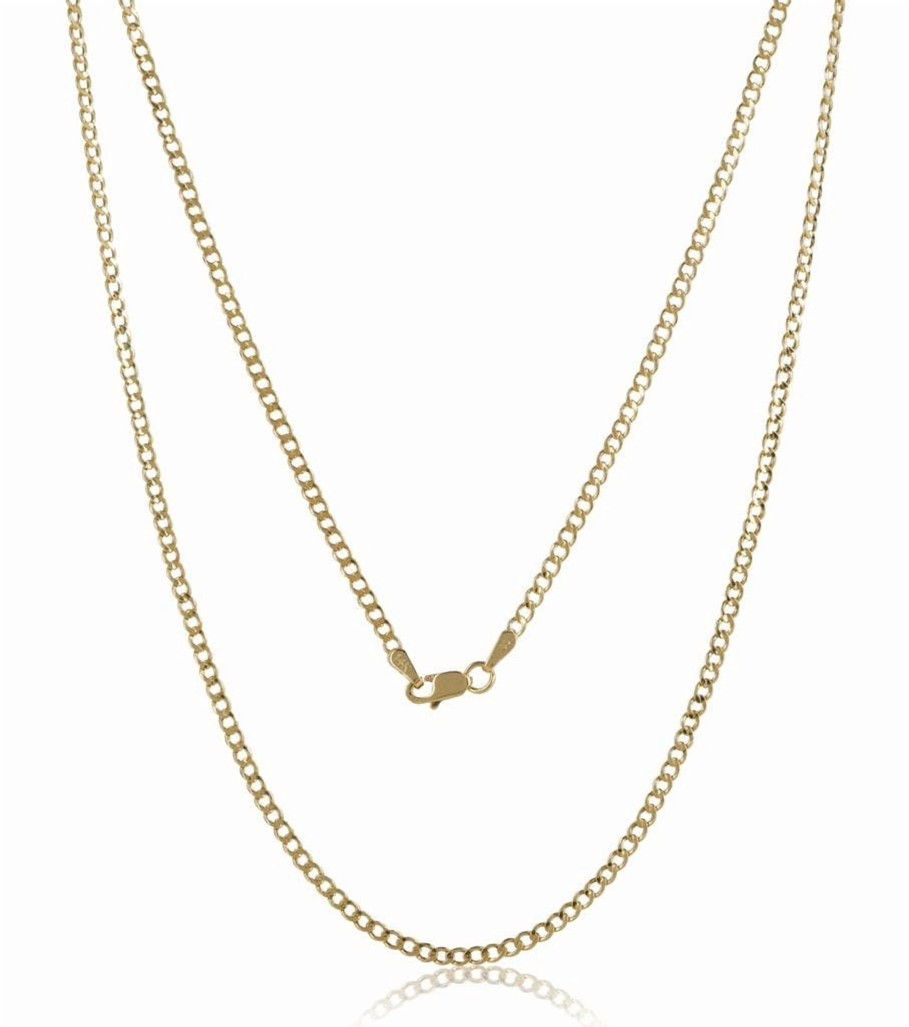10K Gold Chain, 5 mm, Necklace, 18 Inches