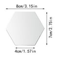 thumbnail image 3 of 12 hojas de adhesivos decorativos acrílicos 3D para pared Adhesivos acrílicos para baño Adhesivos hexagonales Adhesivos para pared Adhesivos decorativos para pared, 3 of 8