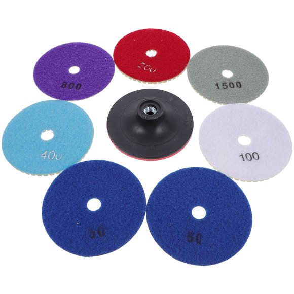 Concrete Sanding Pads Resin Polishing Pad Assorted Color 8Pcs