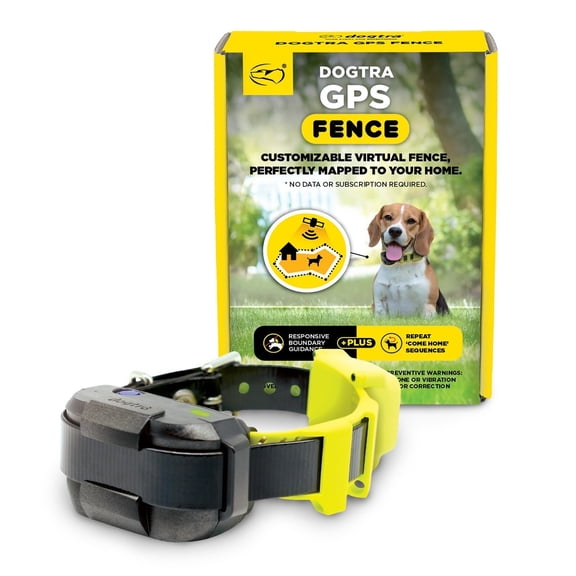 Dogtra GPS Fence - No Subscription Wireless Dog Fence with App, Waterproof Collar, Dogs 15 lbs and over