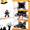 thumbnail image 4 of Miommo Halloween Ornaments Halloween Candle Holder Tealight Candle Holders with Pumpkin Bat Funny Shadow Black Metal Tea Light Holders Scary Halloween Decoration for Table Centerpieces Part, 4 of 9