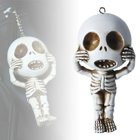 

Cute Cars Decorations for Living Room Beads Resin Skeleton Statue Pendant Novelty Figurine For Bags And Ornaments