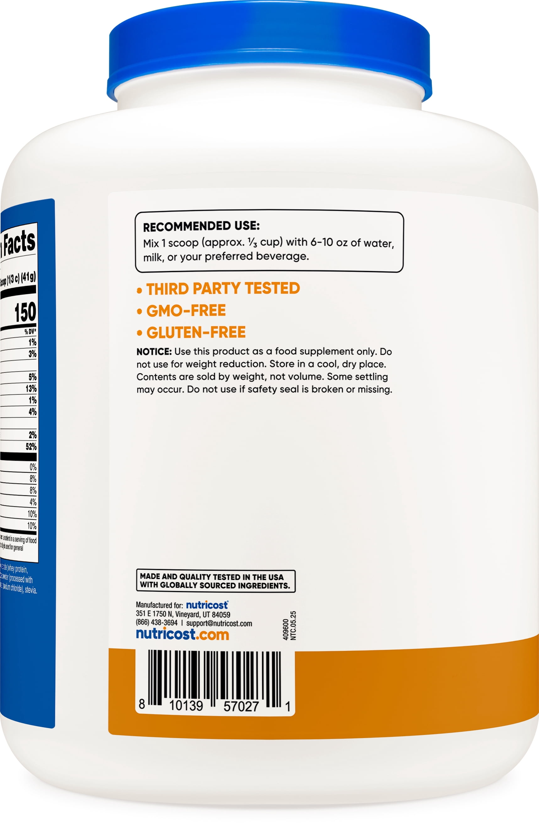 Nutricost Grass-Fed Whey Protein Isolate Powder 5LBS (Chocolate Peanut Butter) 55 Servings