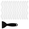 thumbnail image 4 of Toystoory Adhesivo antideslizante Piso Bañera Anti-skip Calcomanía Hogar Baño Cocina PEVA S Forma Cinta Blanco, 4 of 6