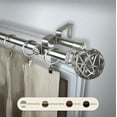 thumbnail image 2 of Matthias 13/16" Double Bay Window curtain rod Adjustable 20"-36", 38"-72" - Satin Nickel,(ABay-88-5D), 2 of 4