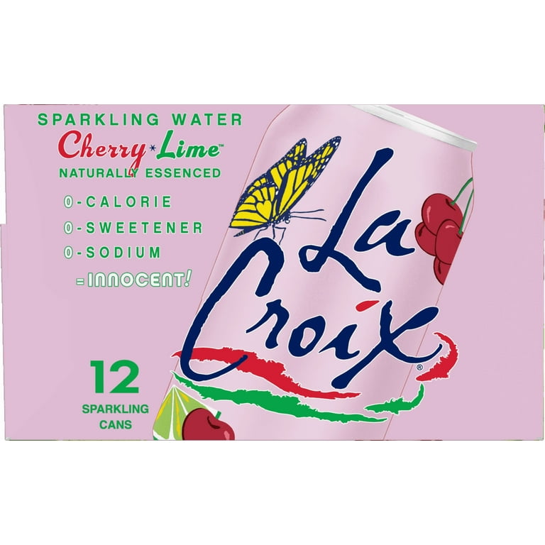 LaCroix Cherry Lime, Sparkling Water, 2 / 12 Pack, 12 oz Cans