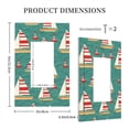 thumbnail image 3 of Balery Yachts And Buoys for Duplex Wall Plates Kit, Electrical Outlet Covers, Standard Size 1-Gang 5.0" x3.0", Electric Receptacle Plug Covers-Style U, 3 of 6