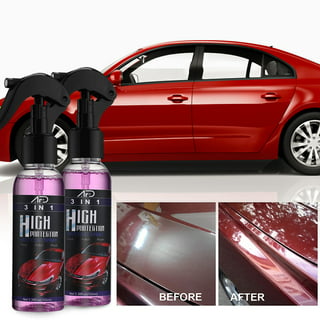 3 in 1 Function High Protection Quick Coating Spray, Car Scratch Nano Repair Spray, Car Coating Fast Wax Polishing Spray (2Pcs*100ml+Brush Cloth)