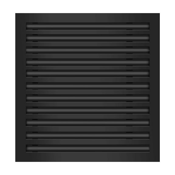 BUILDMART - 22x22 Modern AC Vent Cover - Decorative Black Aluminum Air Vent - Standard Linear Slot Diffuser - Heating and Cooling Register Grille for Ceiling, Walls & Floors - Texas Buildmart