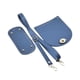 thumbnail image 2 of Bolsa de ganchillo con base inferior, juego de fabricación de bolsas DIY para bolso de mano, bolso cruzado hecho a mano Azul, 2 of 8