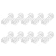 thumbnail image 4 of WREESH Black/white/transparent 10pc self-adhesive desktop cable organizer fixing clamp, 4 of 5