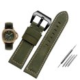 thumbnail image 3 of Correa de reloj de cuero vintage esmerilado para CITIZEN Three Eye Chronograph CA0690/CA0695-17E CA0617-11E Correa de reloj para hombre 20 22 mm, 3 of 5