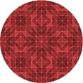 thumbnail image 1 of Ahgly Company Machine Washable Indoor Square Transitional Red Area Rugs, 3' Square, 1 of 7