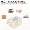 thumbnail image 6 of Yayeee Collapsible Cube Storage Bin with Lid Fabric Closet Decorative Basket with Handles, Sunshine, 6 of 7