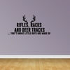 Hunting Decor Deer Antlers What Little Boys Are Made Of Nursery Wall Decal JP266
