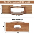 thumbnail image 5 of Urban Deco Window Bird Feeder Inside House with 180° Clear View, Durable Wood and Safe Birder Feeder, Brown, 5 of 7