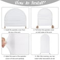 thumbnail image 6 of Coolmade 4ft Wedding Arch Cover Spandex Fitted Wedding Stand Cover for Ceremony Decoration White, 6 of 7